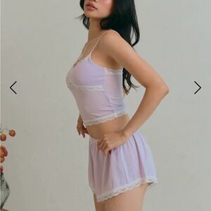 Morning Kiss bra top and shorts set